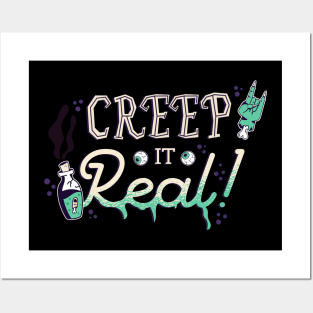 Creep it Real Halloween Saying Posters and Art